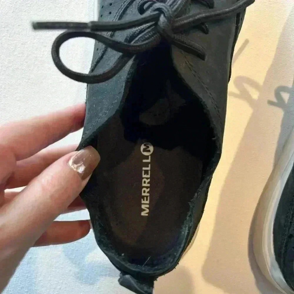 Merrell black Nubuck shoes size 8 - Picture 5 of 5